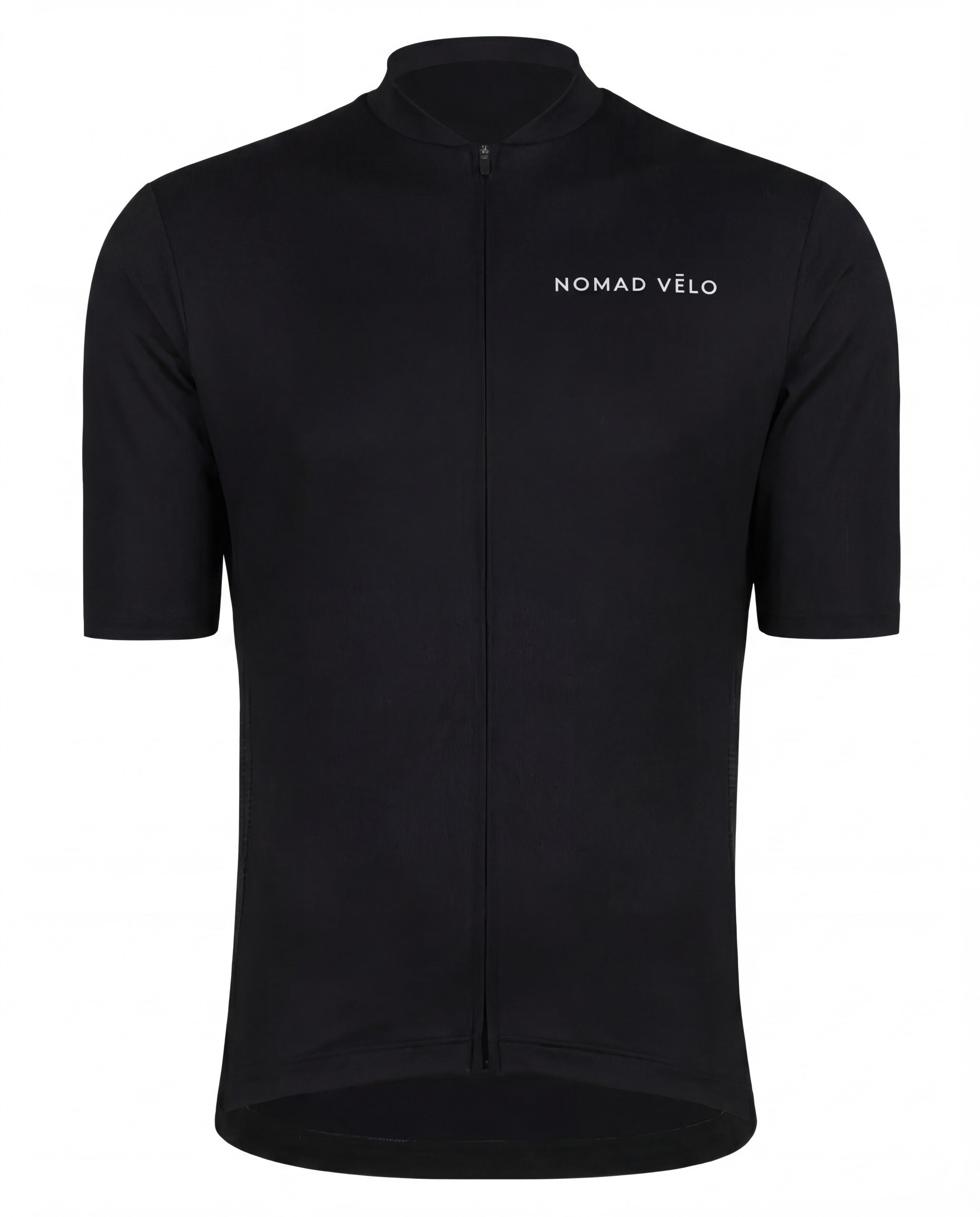 Cycling Power Black Jersey – Short Sleeve Race Fit Aerodynamic | Nomad Vélo