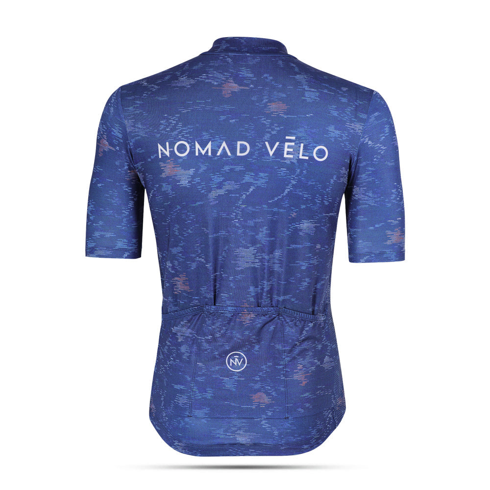 Cycling Ocean Blue Jersey – Short Sleeve Aero Fit Summer Road Performance | Nomad Vélo