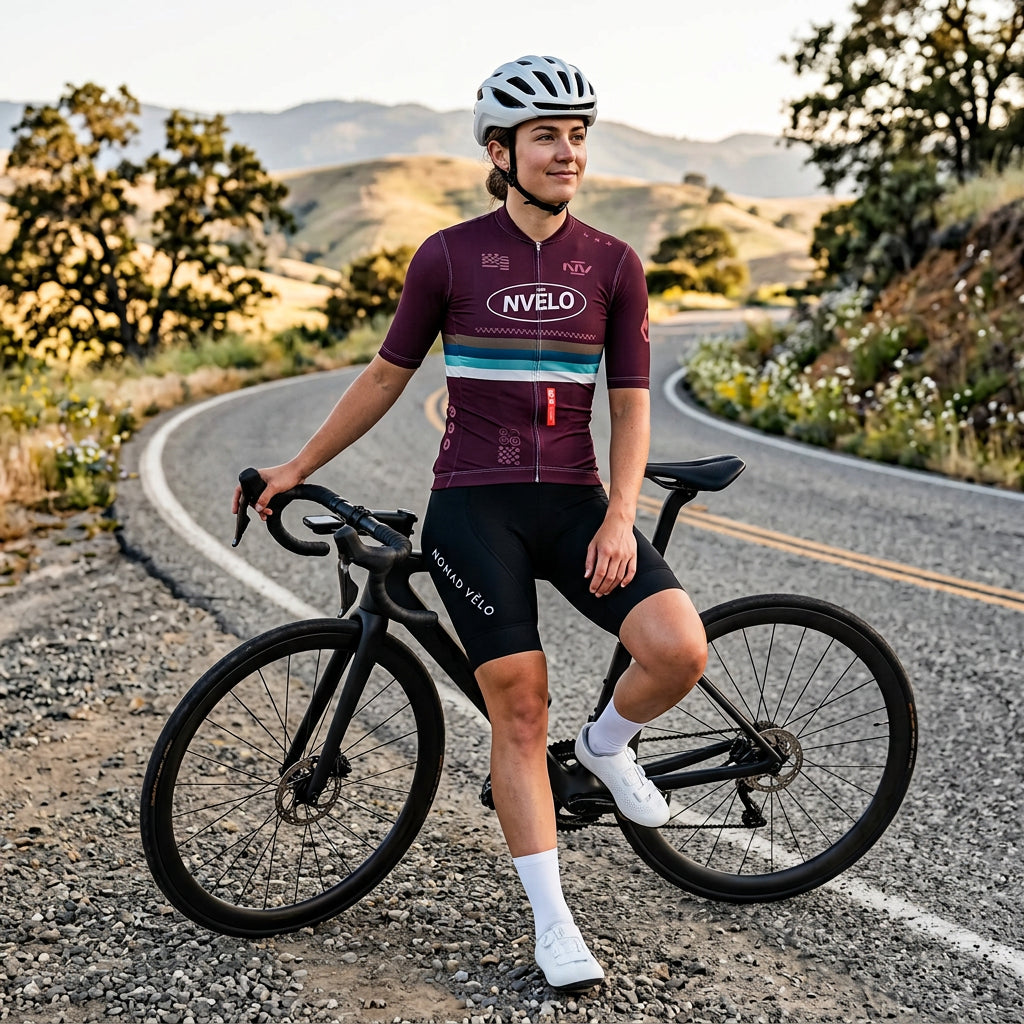 Meridian Aubergine Jersey – Cycling Short Sleeve Race Fit