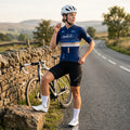 Meridian Navy Jersey – Cycling Short Sleeve Race Fit