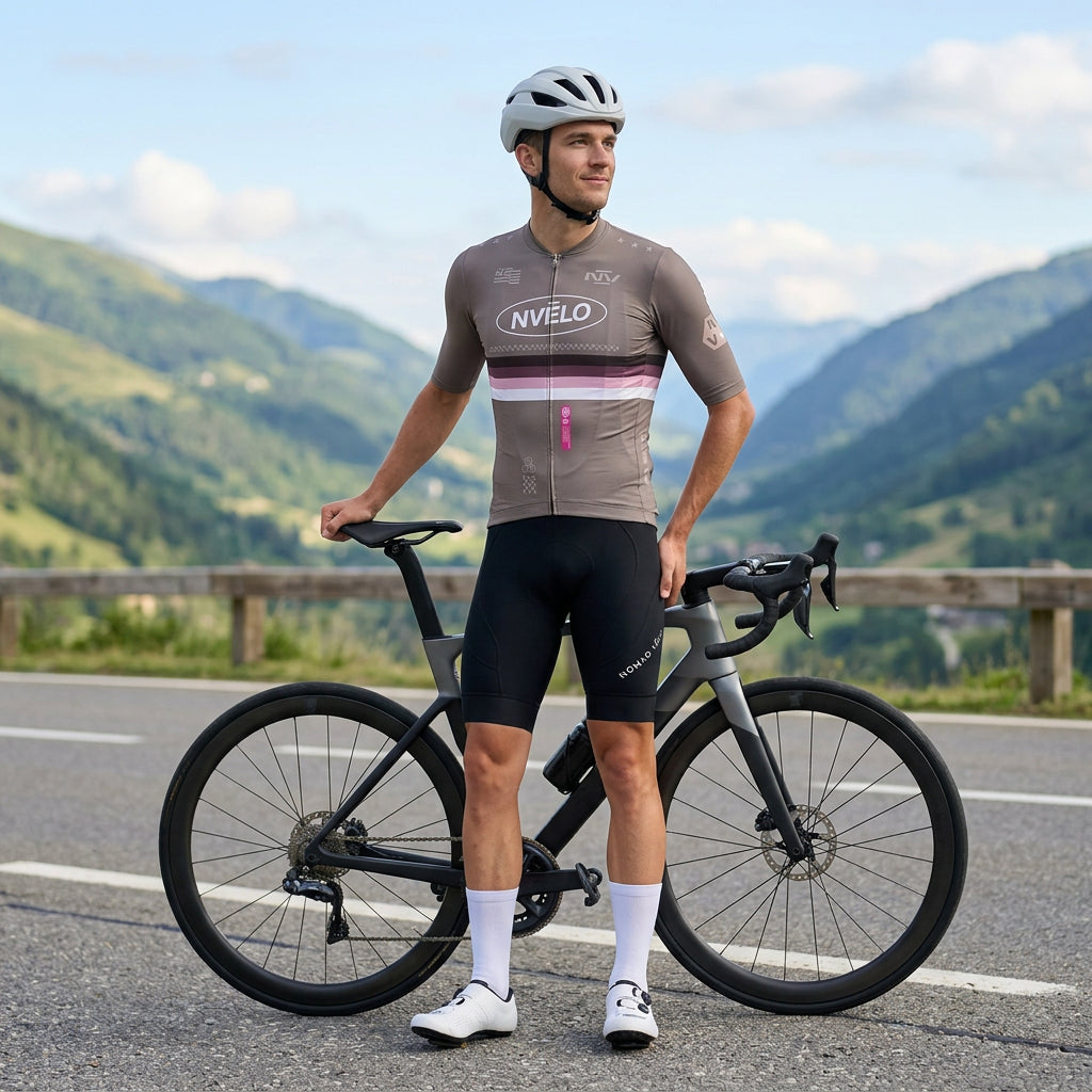 Meridian Taupe Jersey – Cycling Short Sleeve Race Fit