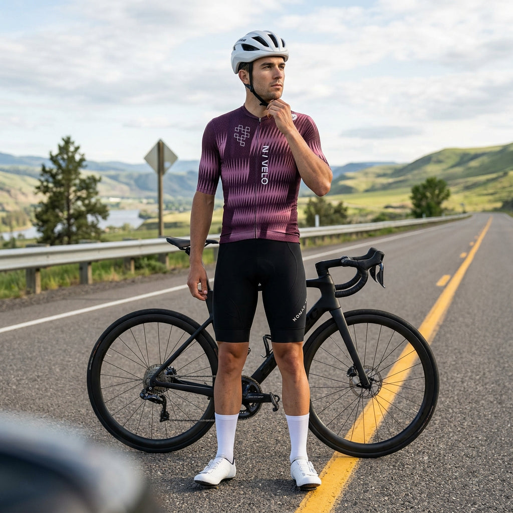 Rush Mauve Jersey – Cycling Short Sleeve Race Fit