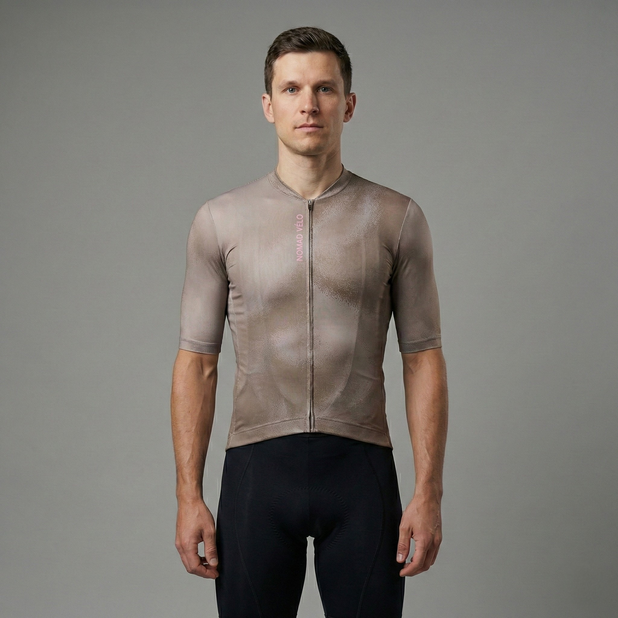 Tan Rainbow Aero Cycling Jersey - Tan Rainbow Jersey
