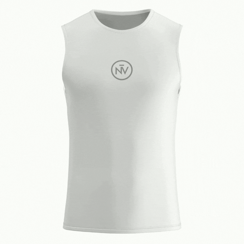 Essential White Base Layer – Cycling Sleeveless Slim Fit Lightweight