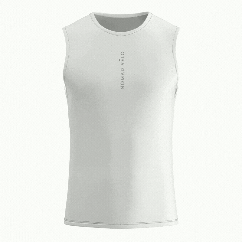 Accent Red Logo Base Layer – Cycling Sleeveless Slim Fit Lightweight