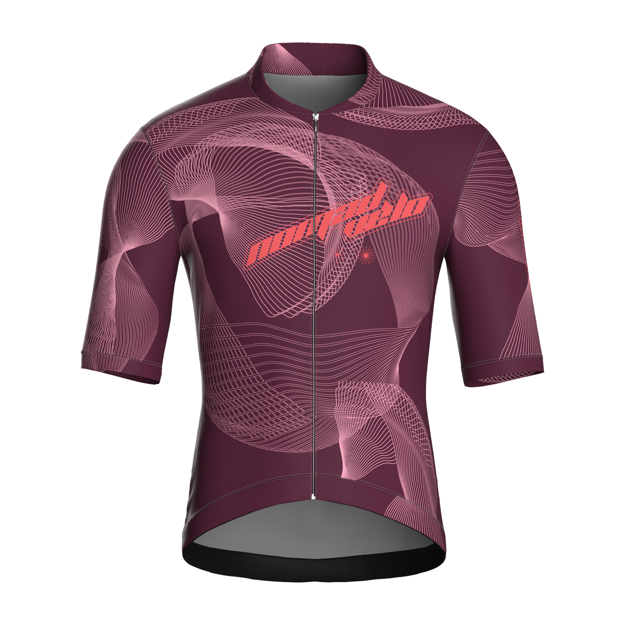 Breakaway Burgundy Short Sleeve Jersey | Nomad Vélo