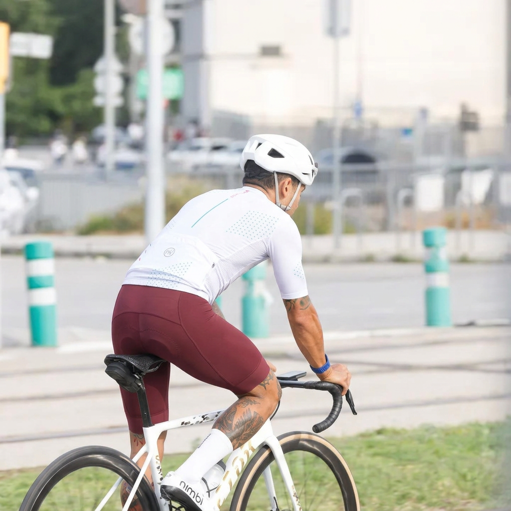 Nomad Bib Shorts Burgundy