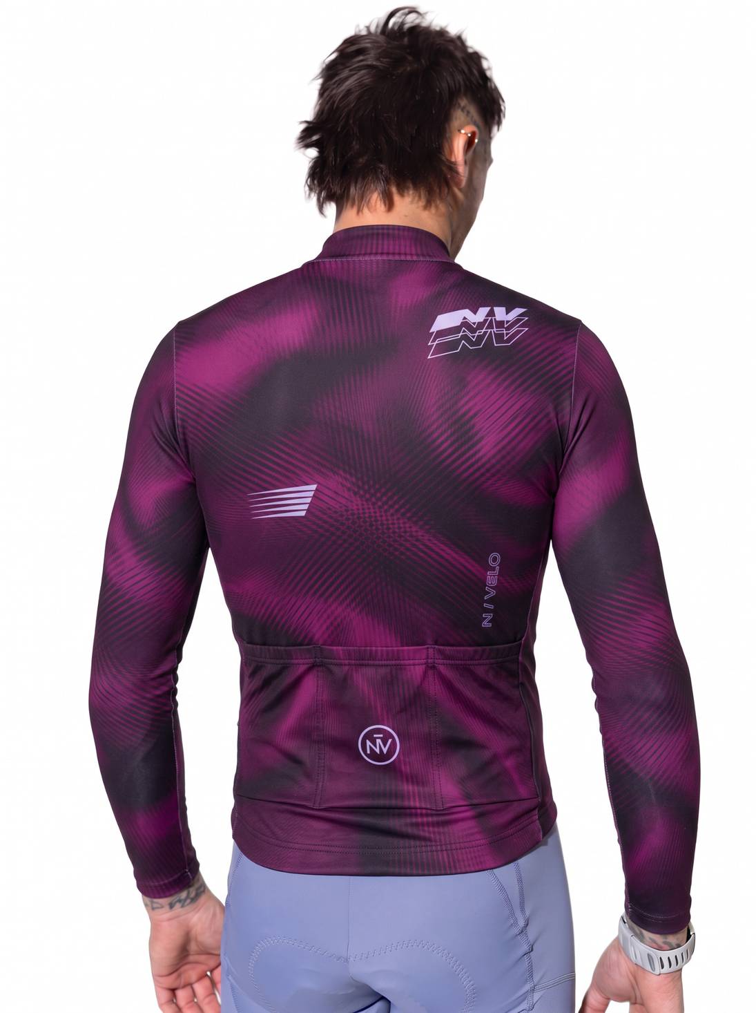 Mirage Magenta Jersey – Cycling Long Sleeve Race Fit