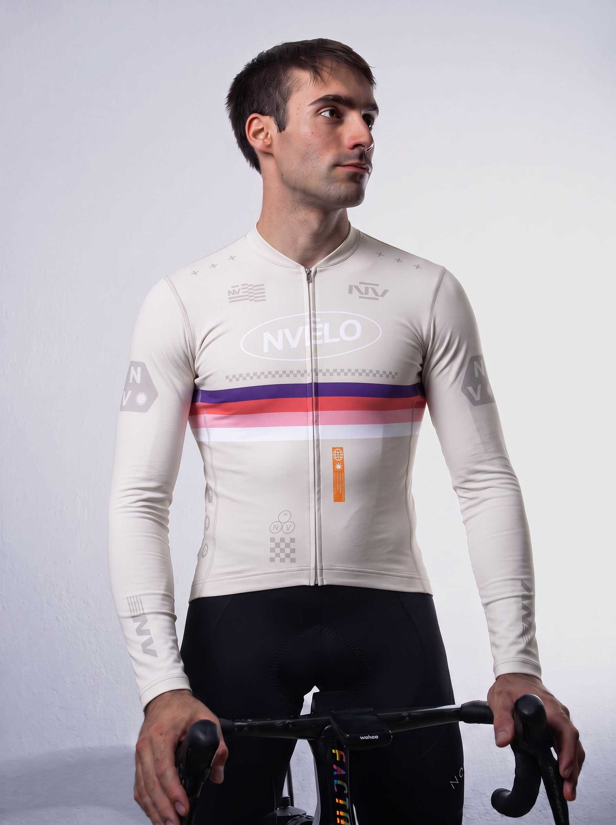 Meridian Bone Jersey – Cycling Long Sleeve Race Fit