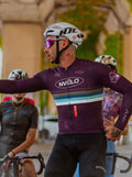 Meridian Aubergine Jersey – Cycling Long Sleeve Race Fit