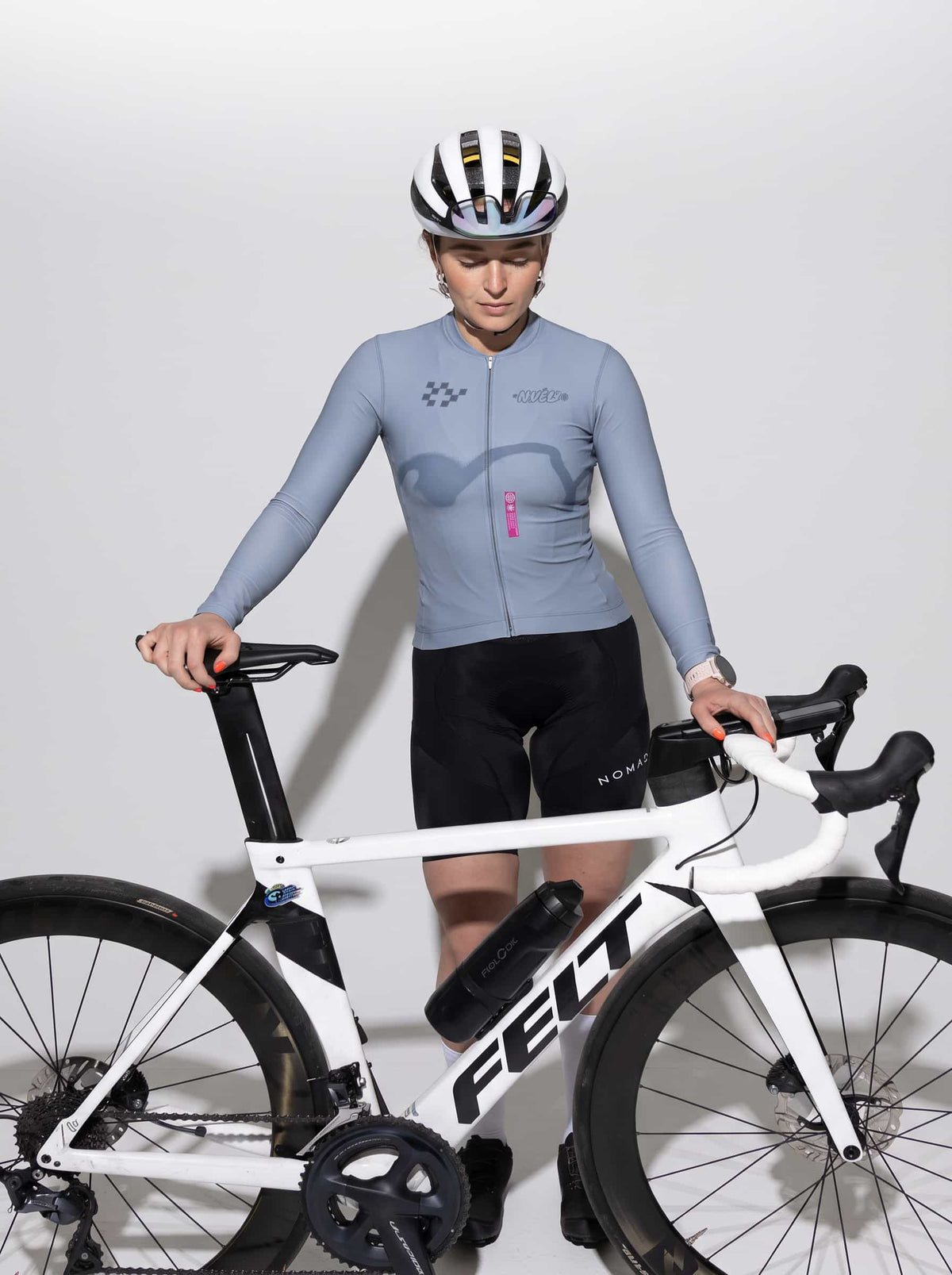 Haze Denim Jersey – Cycling Long Sleeve Race Fit