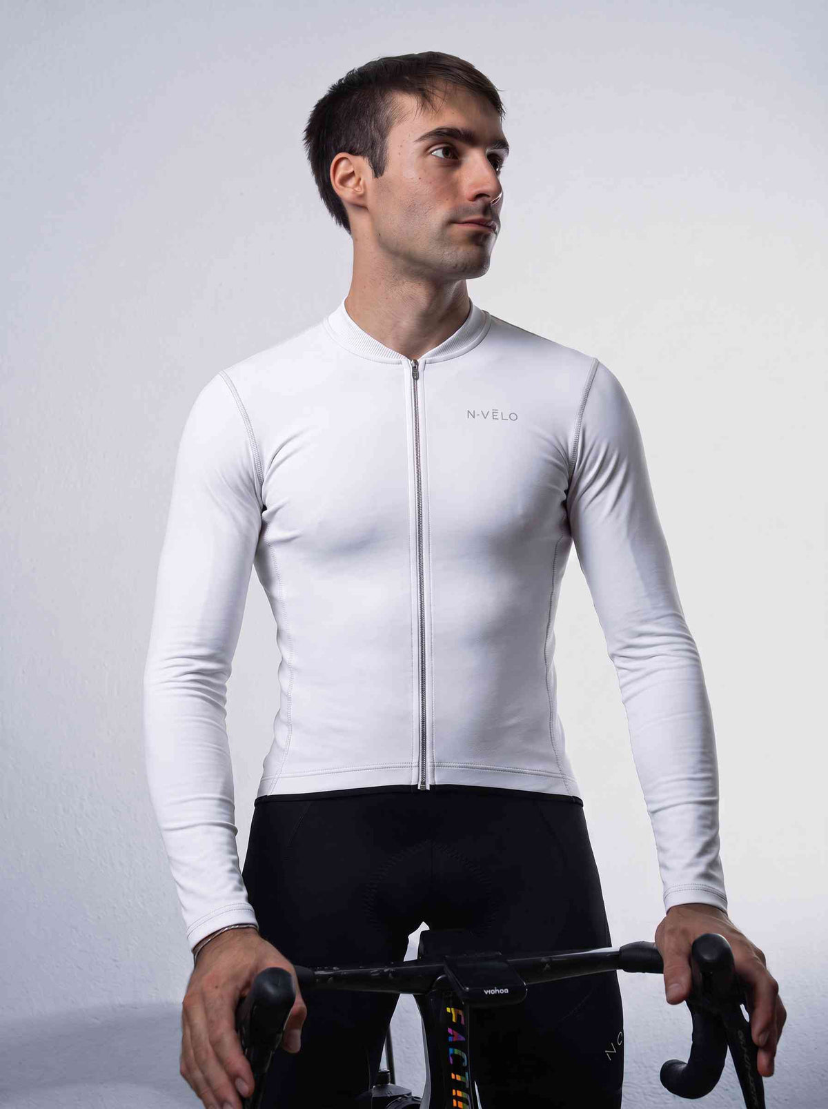 Pure White Jersey – Cycling Long Sleeve Race Fit