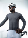 Pure Graphite Jersey – Cycling Long Sleeve Race Fit