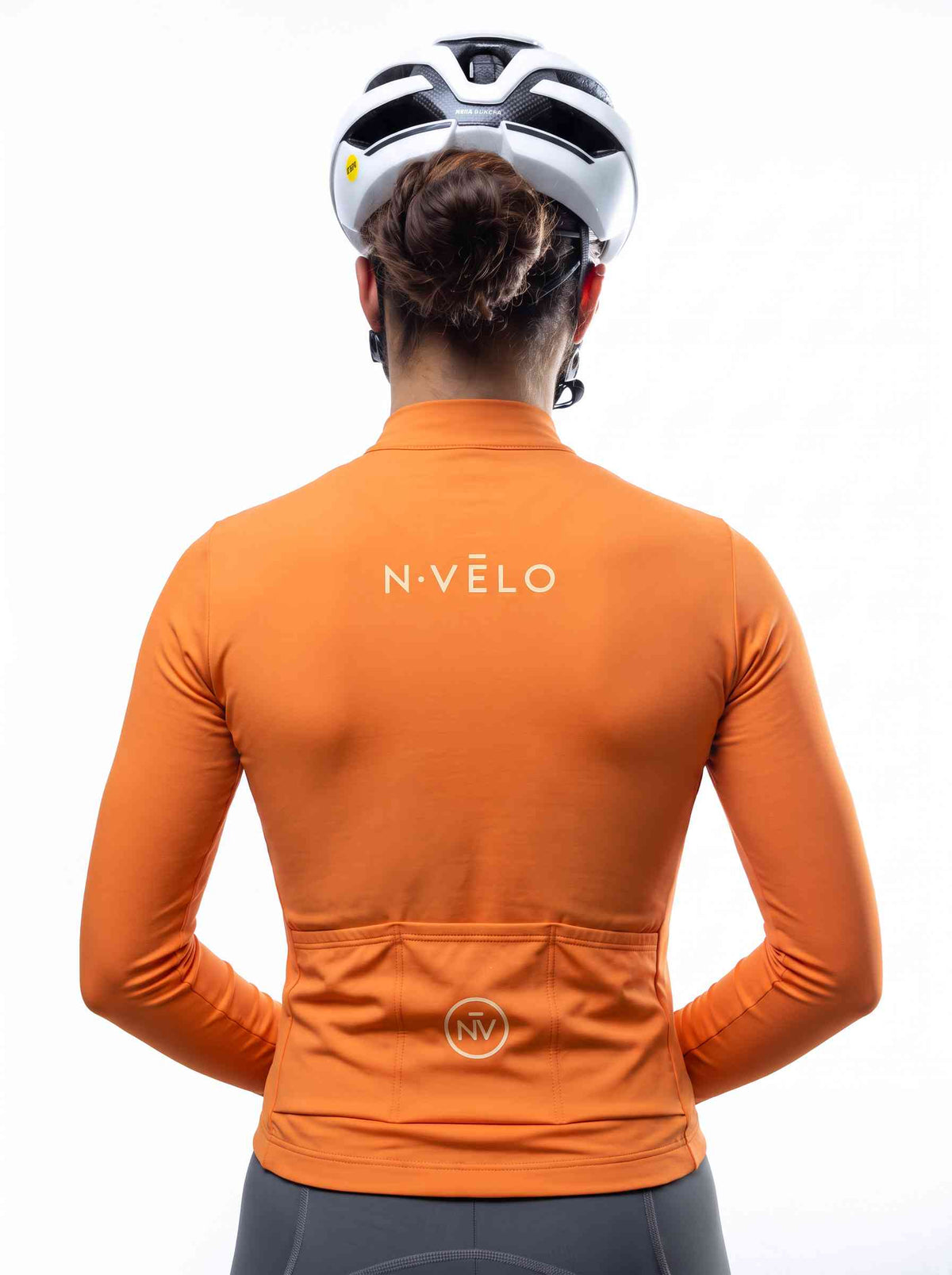 Pure Orange Jersey – Cycling Long Sleeve Race Fit