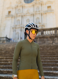 Pure Olive Jersey – Cycling Long Sleeve Race Fit