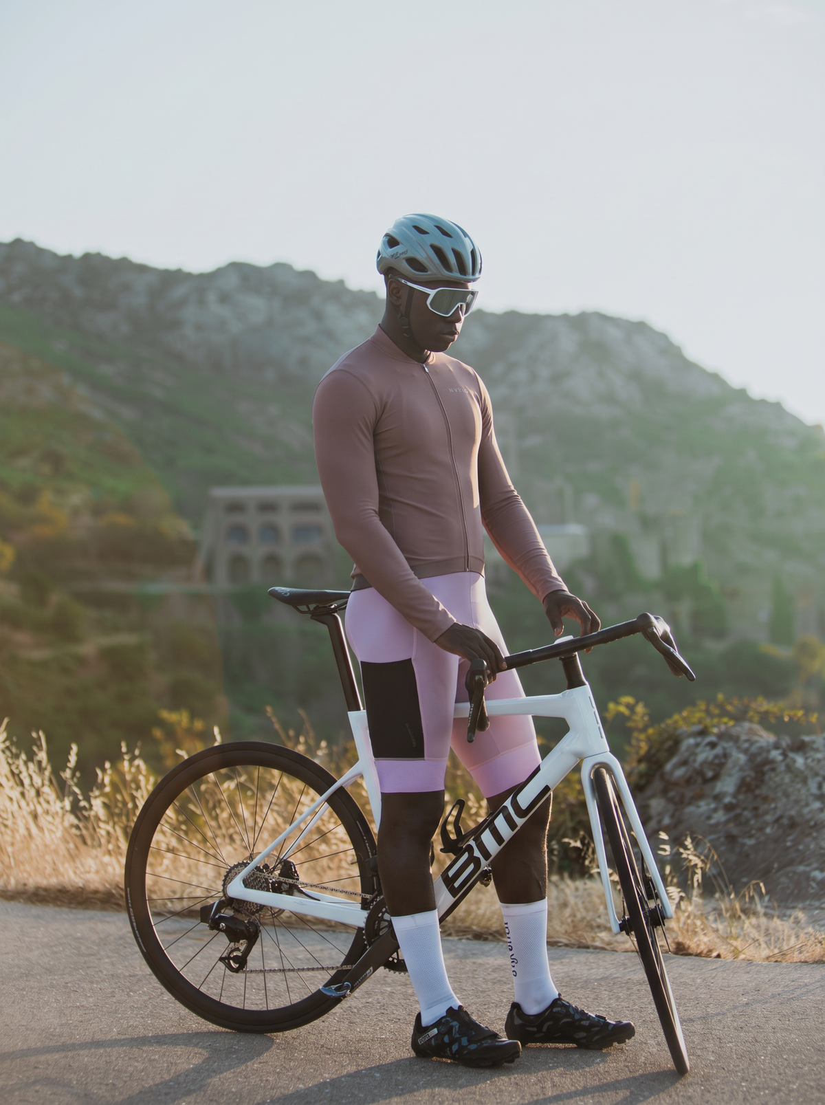Pure Brown Jersey – Cycling Long Sleeve Race Fit